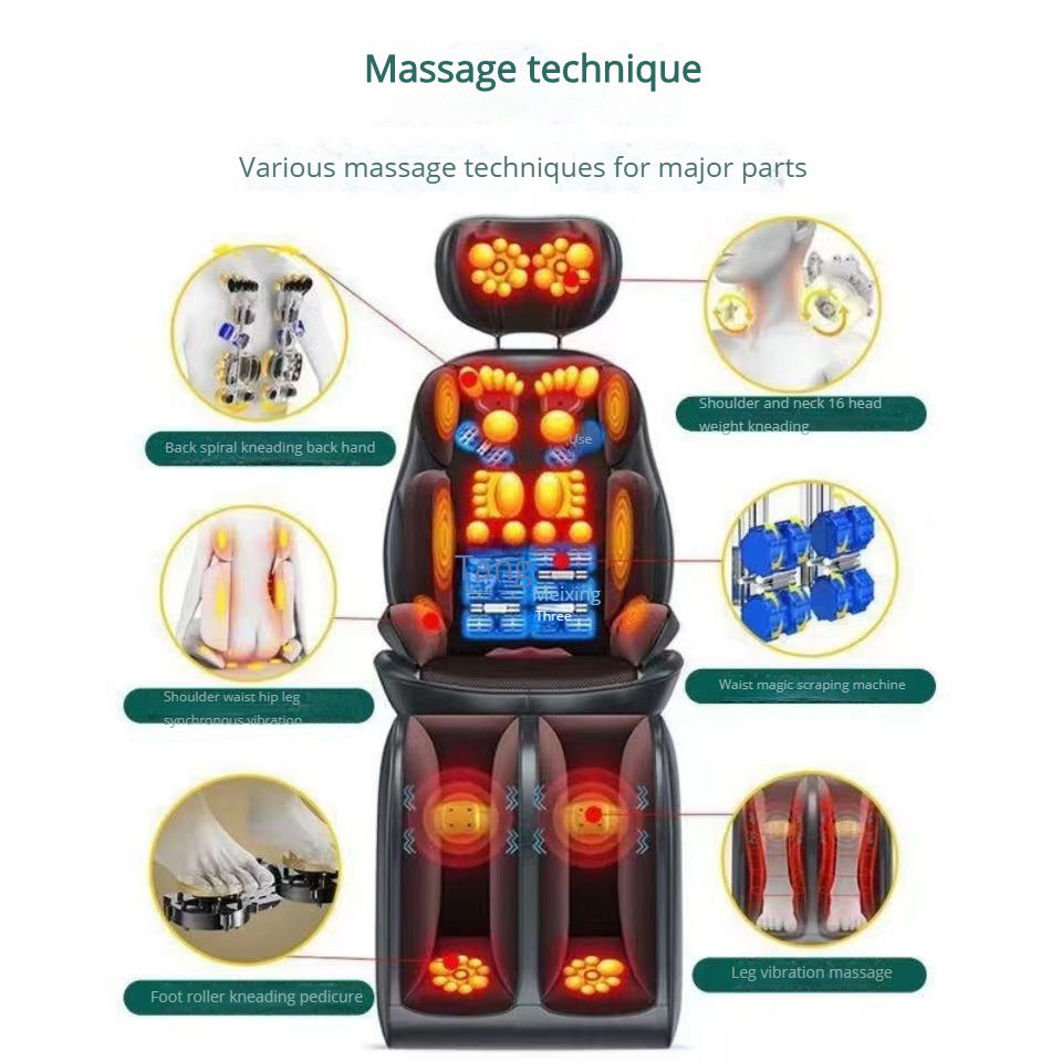 Buy vibrate heating kneading whole body massage cushion - AddMeCart Online  Shopping Cash On Delivery