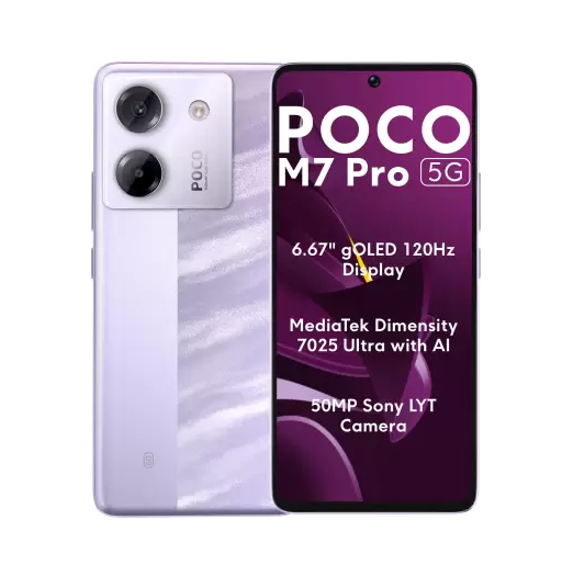Buy poco m7 pro 5g lavender frost 128 gb 6 gb ram