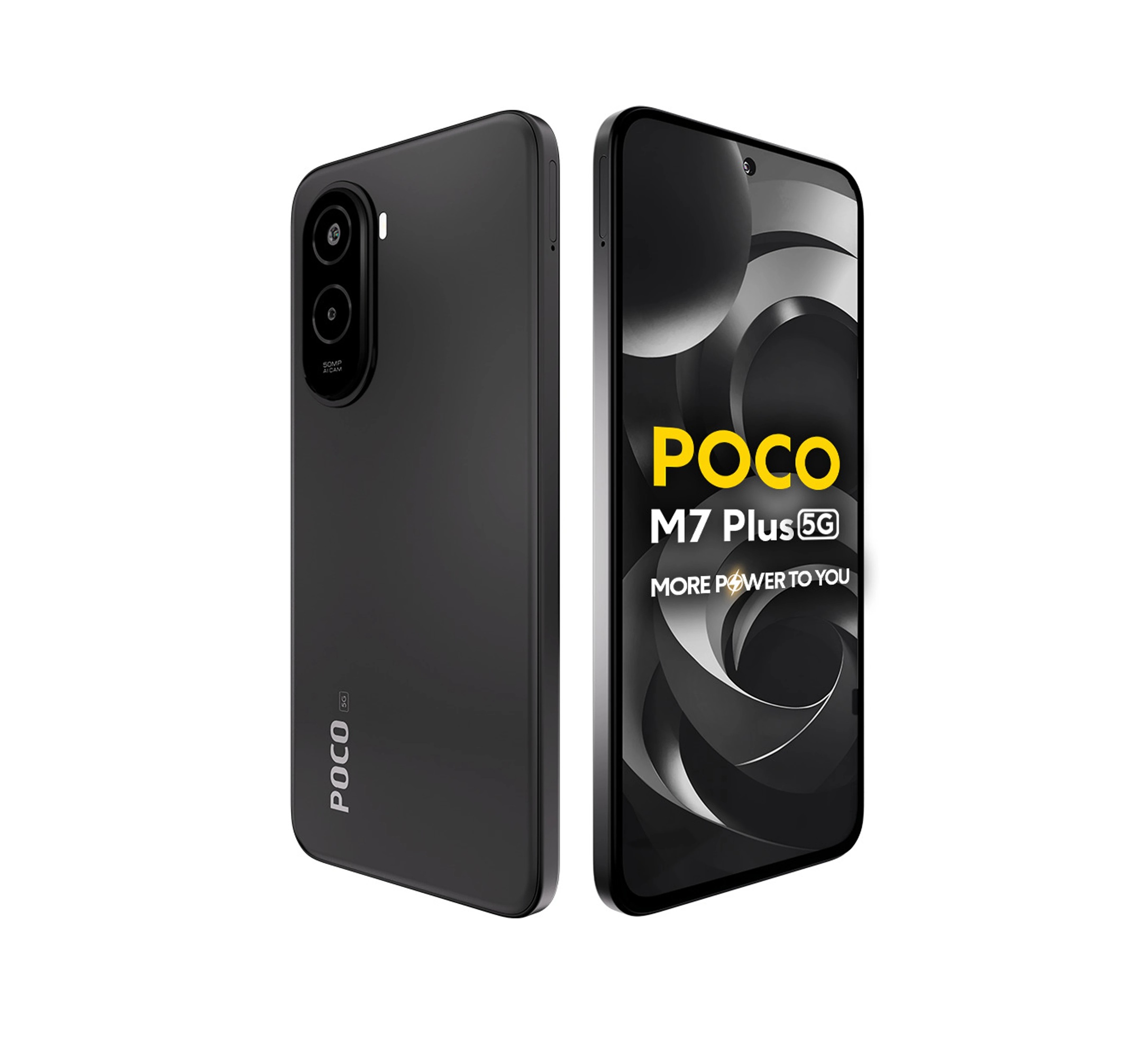 Buy poco m7 plus 5g carbon black 128 gb 4 gb ram - AddMeCart
