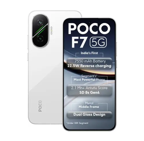 Buy poco f7 5g frost white 512 gb 12 gb ram - AddMeCart Online