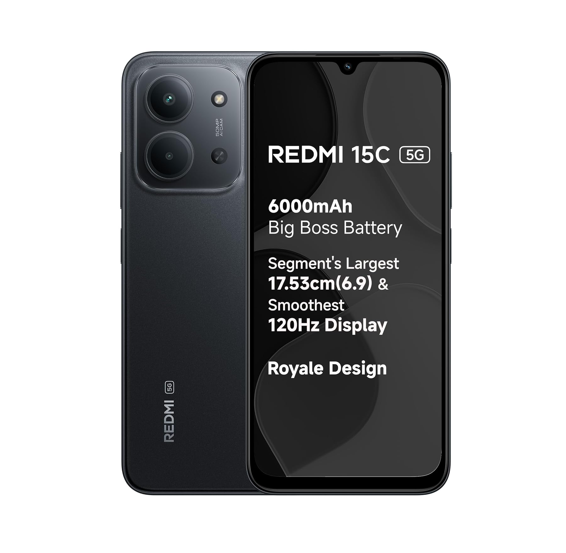 Buy redmi 15c 5g midnight black 8gb 128gb - AddMeCart Online