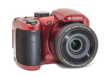 Buy kodak pixpro az255 rd 16mp digital camera 25x optical zoom red