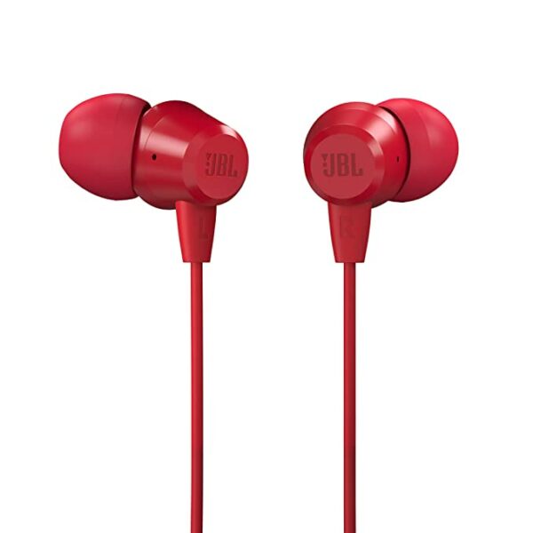 JBL C50HI in-Ear Earphone with Mic (Red)