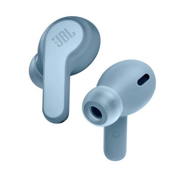 JBL Wave 200 TWS, 20Hr Playback,Deep Bass,Dual Connect Bluetooth Headset (Blue) Refurbished