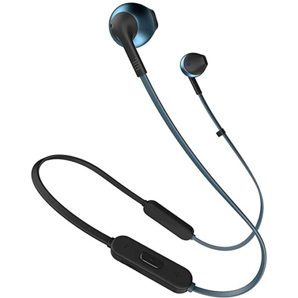 JBL T205BT Bluetooth Headset  (Blue, In the Ear)