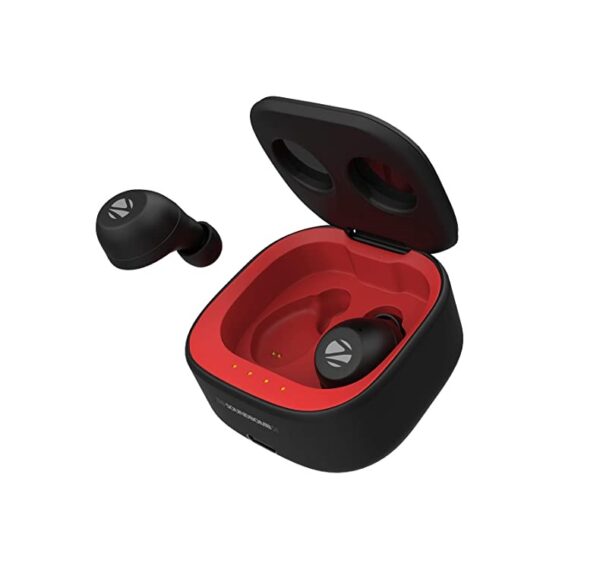 ZEBRONICS ZEB-Sound Bomb S1 Bluetooth Headset  (Red and Black, In the Ear)