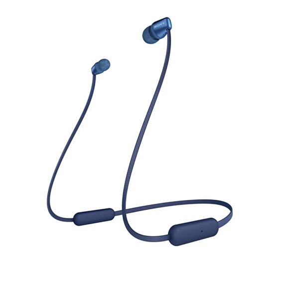 SONY WI-C310/LC Bluetooth Headset  (Blue, In the Ear)
