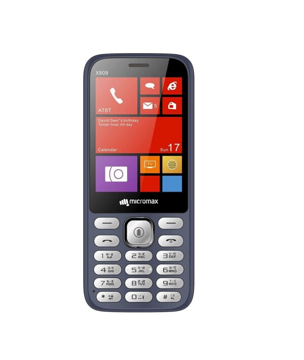 Micromax X809 (Blue, Anti Theft, 1000mAh)