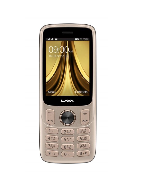 Lava A5 (Gold), 3 Days Battery Backup, Sound Leakage Resistance, Super Battery Mode, Keypad Mobile