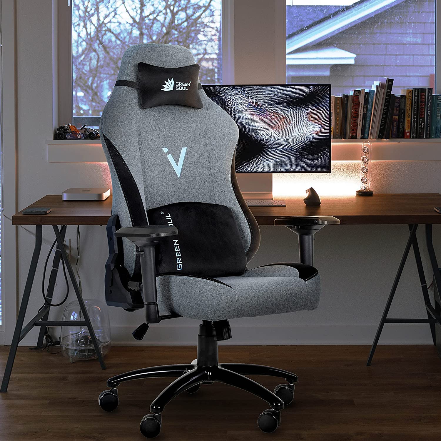Gaming chair on sale grey