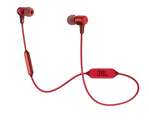 JBL E25BT by Harman Signature Sound Wireless in-Ear Headphones with Mic (Red)