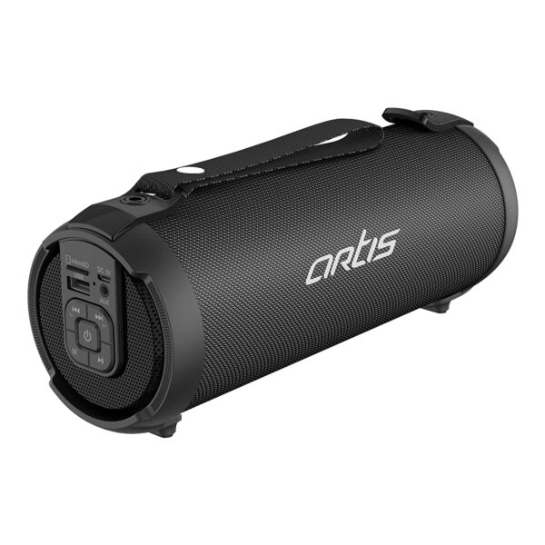 Artis BT77 Outdoor Bluetooth Speaker with USB, FM, Micro SD Card, AUX in (Black) (9W RMS Output)