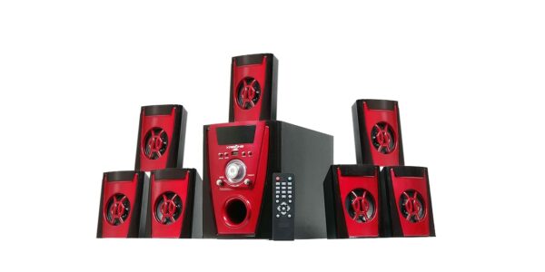 KRISONS Polo Red 7.1 |Home Theater 7.1| 70 W Bluetooth Home Theatre