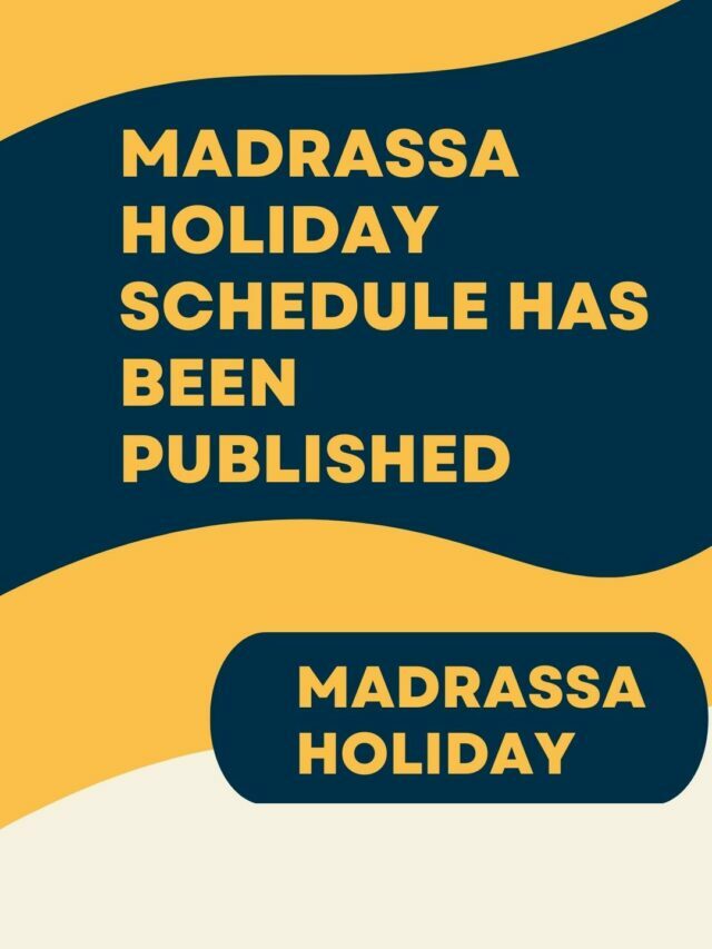 Madrassa Holiday 
Schedule 2023
