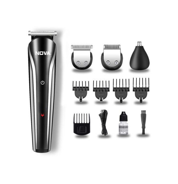 NOVA NG 1145/05 Trimmer 60 min Runtime 9 Length Settings  (Black, Silver)