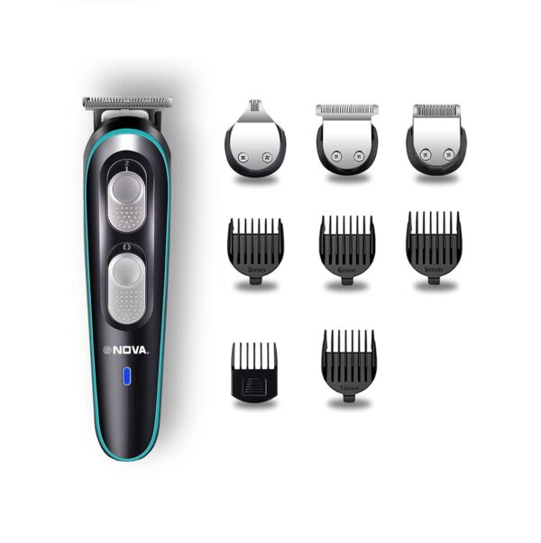 Nova NG 1146 Rechargeable: 120 Minutes Runtime Multi Grooming Trimmer for Men (Blue)