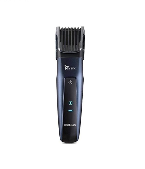 SYSKA HT3050 Corded & Cordless Stainless Steel Blade Trimmer (Blue)