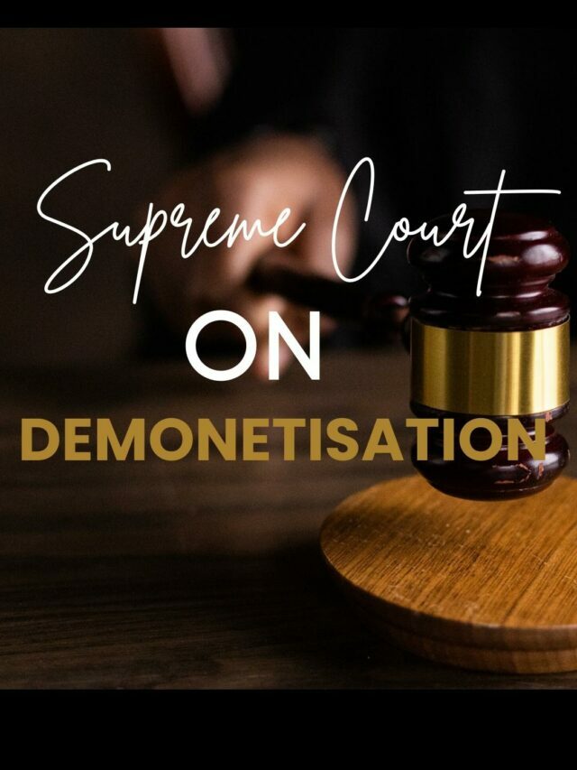 Demonetization is valid! Supreme Court’s Big Decision