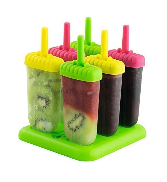 6 Ice Molds Ice Lollipop Popsicle Making Machine Lolly Maker Ice