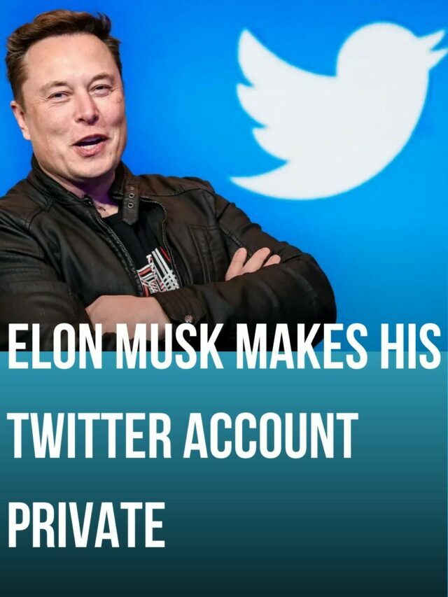 Why did Elon Musk set his Twitter privacy to “private”?