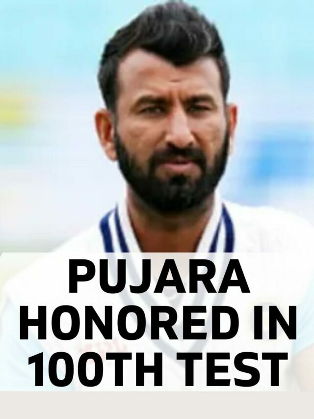 Pujara honored in 100th test