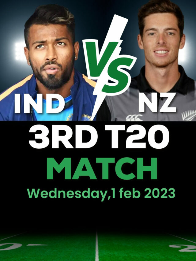 India vs New Zealand 3rd T20I match