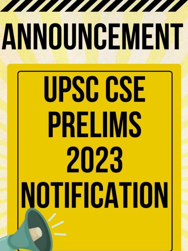 UPSC Prelims 2023 Notification