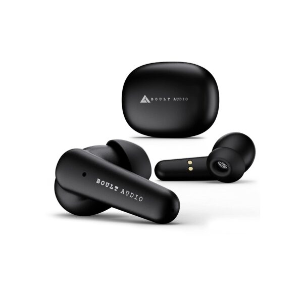 Boult Audio Airbass Fx1 Bluetooth Truly Wireless in Ear Earbuds with Mic with 32H Total Playtime, (Black)