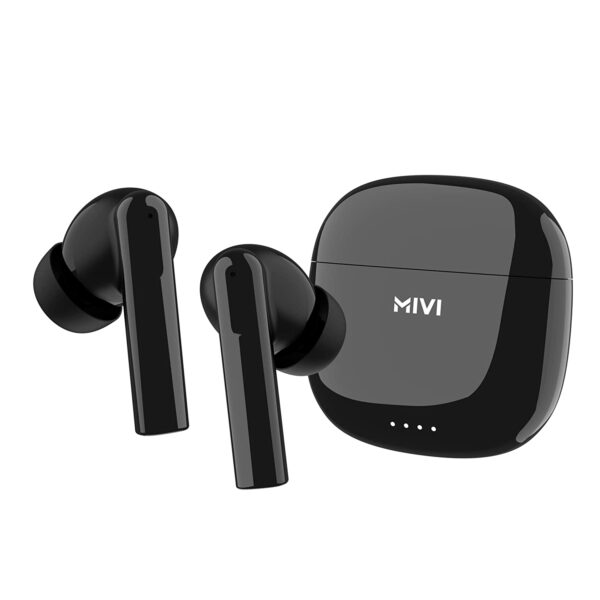 Mivi DuoPods A550 Truly Wireless in Ear Earbuds with Quad Mic ENC (Black) Refurbished