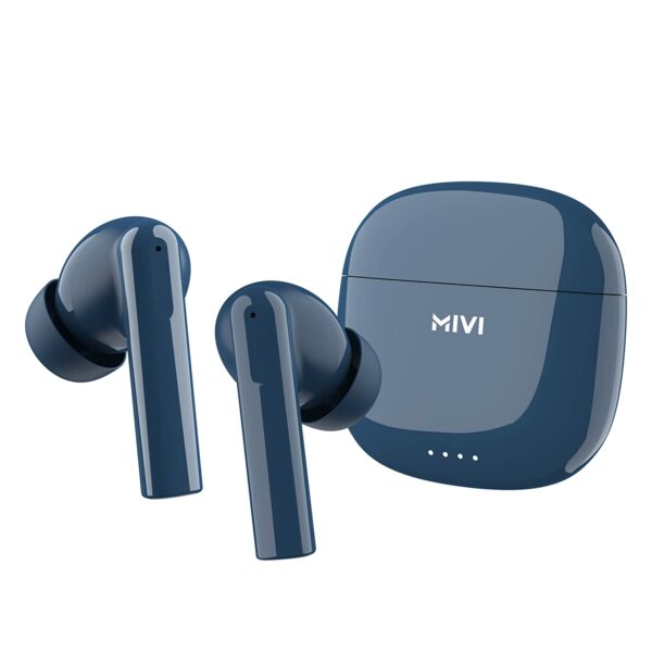 Mivi DuoPods A550 Truly Wireless in Ear Earbuds with Quad Mic ENC  (Blue) Refurbished