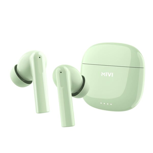 Mivi DuoPods A550 Truly Wireless in Ear Earbuds with Quad Mic ENC (Green) Refurbished