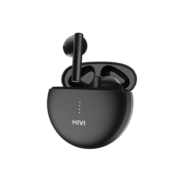Mivi DuoPods A350 True Wireless Earbuds with 50hrs Playtime, TWS with Voice Assistant - Black Refurbished