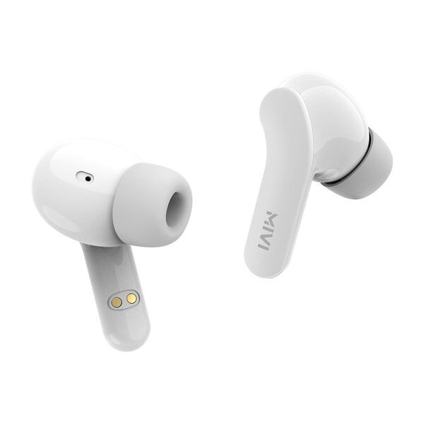 Mivi Duopods A25 Bluetooth Truly Wireless in Ear Earbuds with Mic with 40Hours Battery (White)