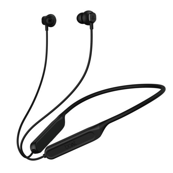 boAt Newly Launched Rockerz 378 Bluetooth in-Ear Neckband (Active Black)