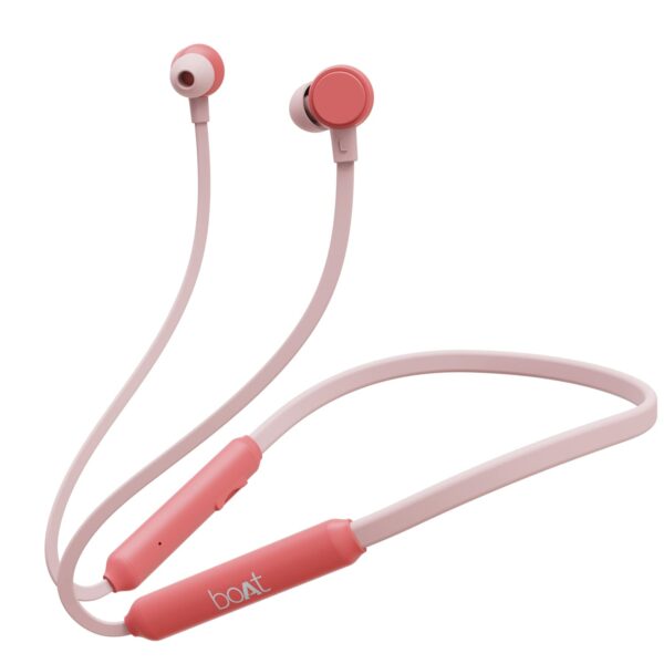 boAt Rockerz 103 Pro Bluetooth in Ear Neckband with Beast Mode (Mint Pink)