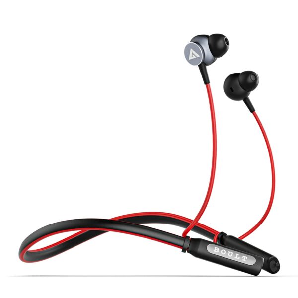Boult Audio Probass Curve Bluetooth Wireless in Ear Earphones (Red)