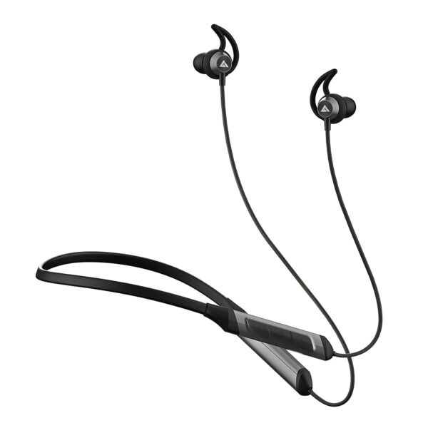 Boult Audio Probass Qcharge Bluetooth Wireless in Ear Earphones, Ipx5 Water Resistant Neckband (Black)