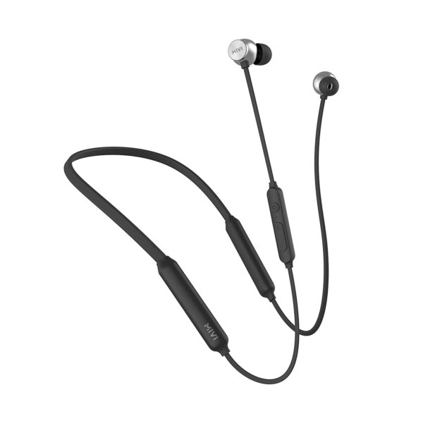 Mivi Collar Flash Pro Bluetooth Earphones with mic, 72 Hours Playback Time (Black)