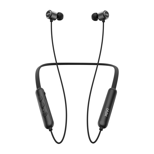 Mivi Collar Flash Bluetooth Wireless in Ear Earphones,24 Hours Battery Life (Black)