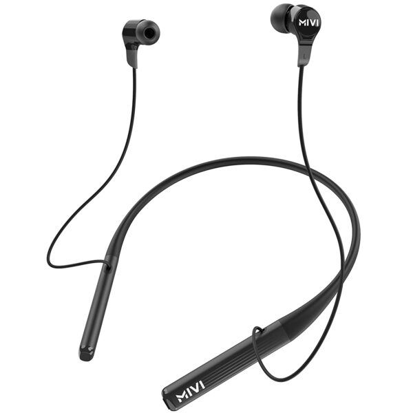 Mivi Collar 2B Bluetooth Wireless in Ear Earphones, 24 Hours Playtime (Black)