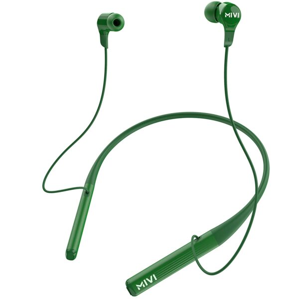 Mivi Collar 2B Bluetooth Wireless in Ear Earphones, 24 Hours Playtime (Green)