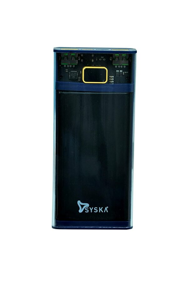 SYSKA 20000mAh Power Bank 20W Dual Type -c Input/Output,Digital LED Display, Blue
