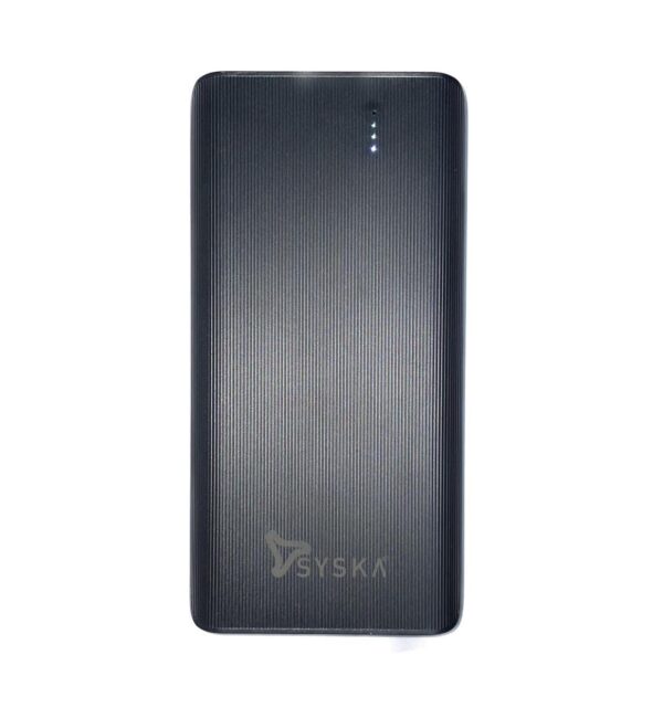 SYSKA Power Bank 10000mah 20W P1094 Fast Charging, Battery Bank, Type c Charge, Black
