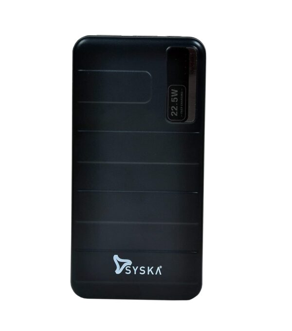 SYSKA 10000mAh 22.5W Armour P1069 Fast Charging,Type C Input Output,Power DELIVERY 2.0/3.0,LED Display