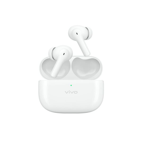 Vivo 2E Bluetooth Truly Wireless in Ear Earbuds with Mic 30Hrs Ultra Battery Life (Moonlight White)
