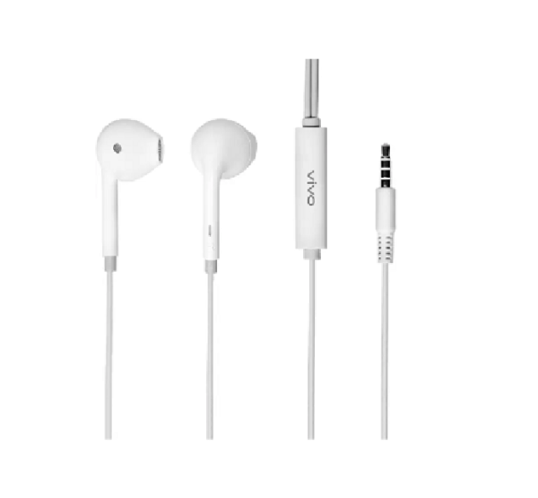 vivo XE160 Wired Headset  (White, In the Ear)