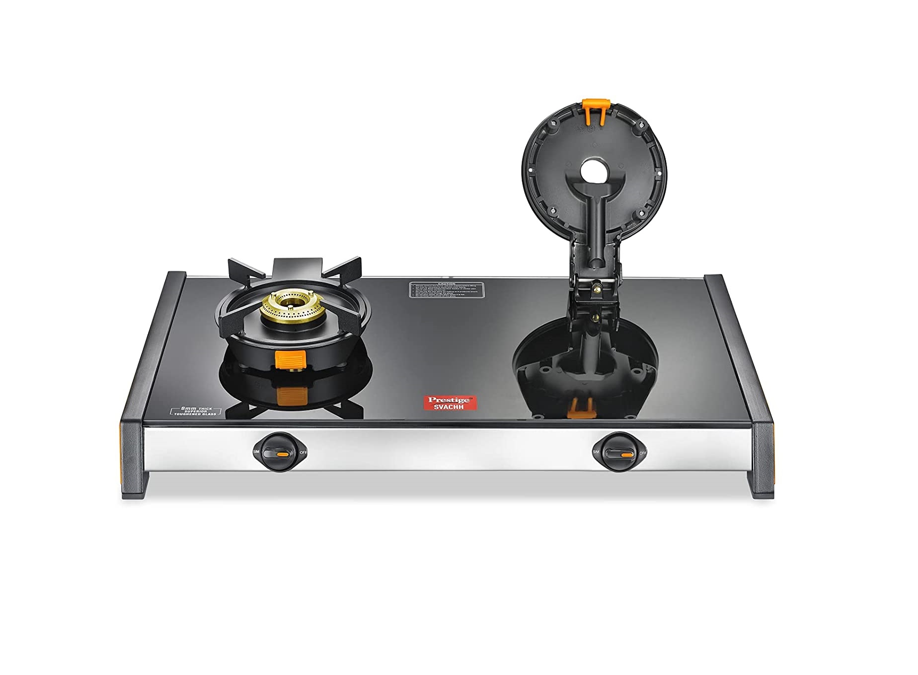 Gas stove clearance with liftable burner