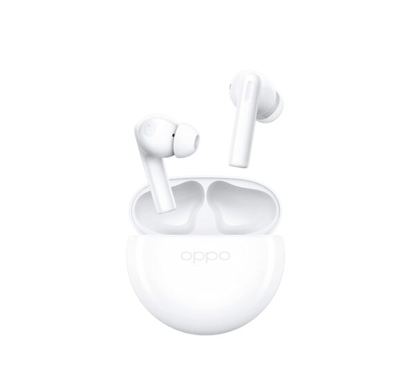 Oppo Enco Air2i Bluetooth Truly Wireless in-Ear Earbuds with Mic, Fast Charging & Up to 28Hrs Battery - White Refurbished