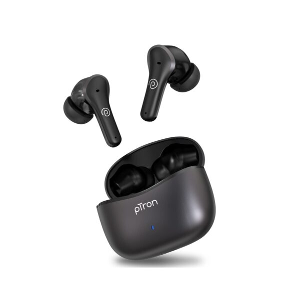 PTron Newly Launched Zenbuds Pro1 Max ANC Earbuds (Black) - Refurbished