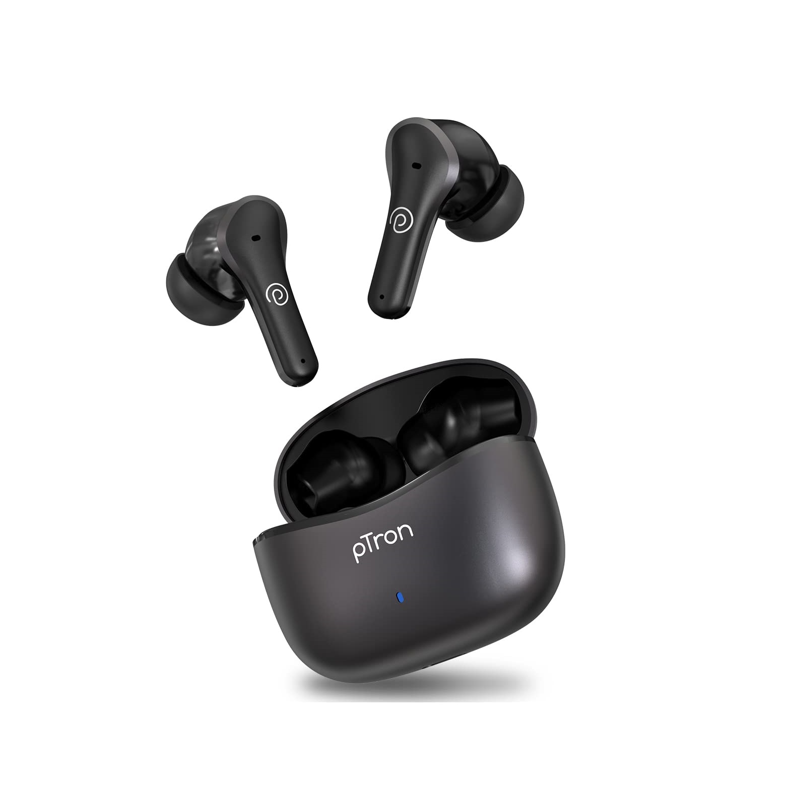 PTron Newly Launched Zenbuds Pro1 Max ANC Earbuds Black AddMeCart